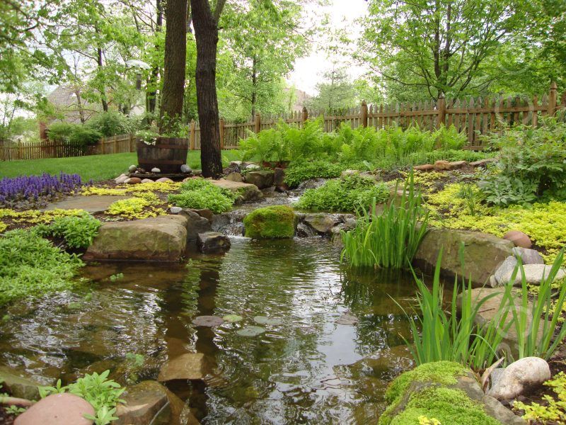 Quite a large pond that used premium large rocks, now settling-in as plants soften the rocky appearance.  - Landscaping and Water Features -  Creative Cascades