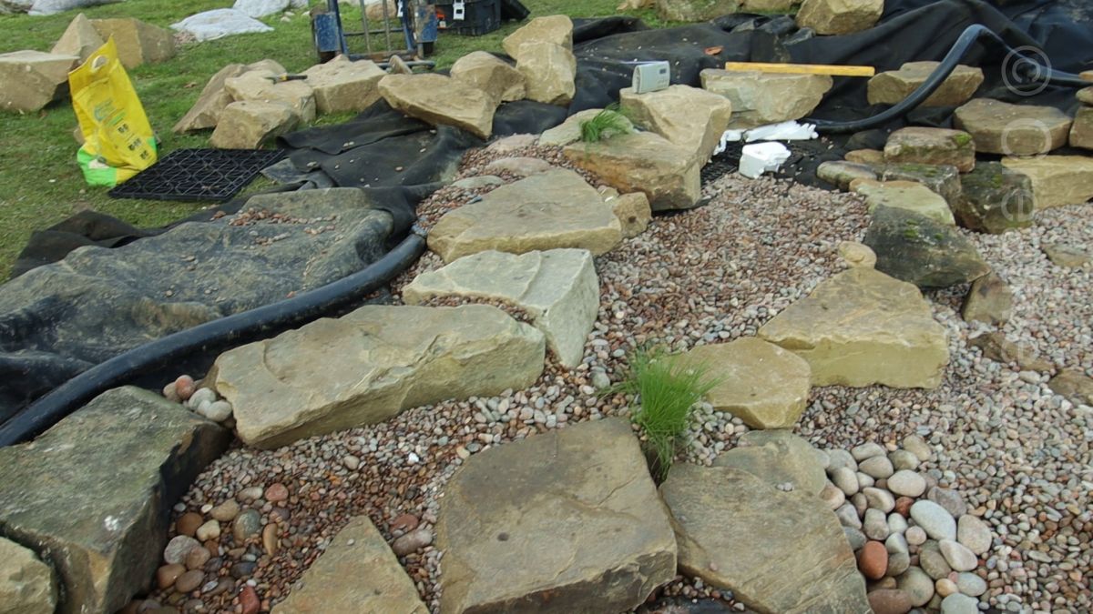 Construction of pond December 2020  - Landscaping and Water Features -  Creative Cascades