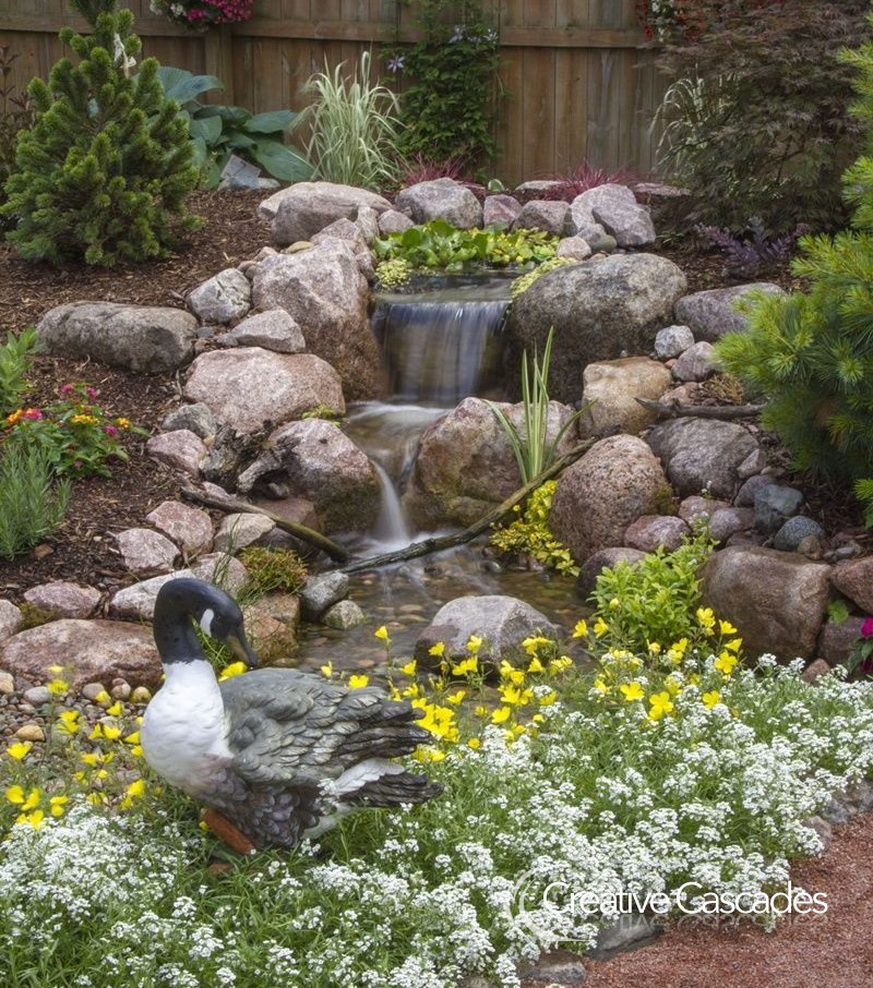 New 2022 pondless waterfall, due to height required 4 tons of topsoil  - Landscaping and Water Features -  Creative Cascades