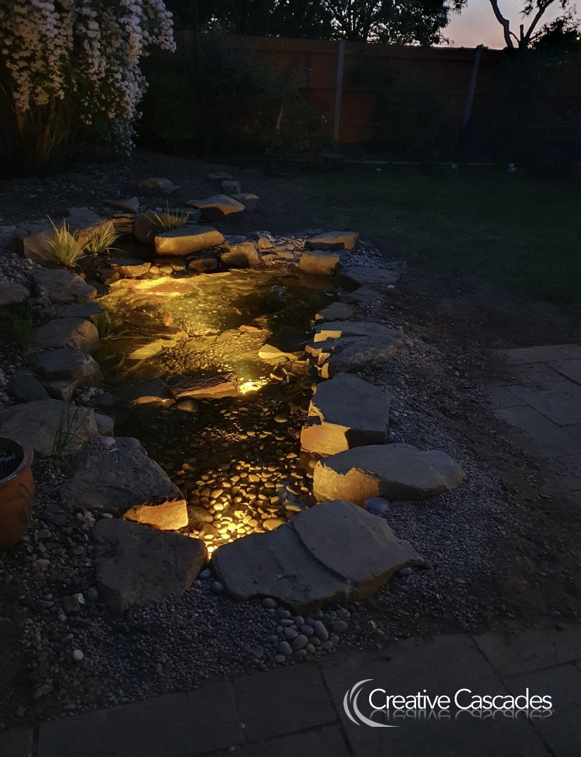 New pond ready for planting. Small-medium ecosystem pond by Creative Cascades UK  - Landscaping and Water Features -  Creative Cascades